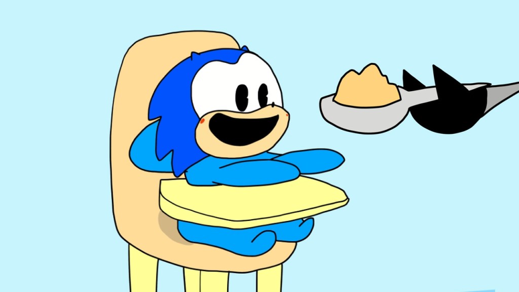 Baby Sonic vs. The&nbsp;TRAIN!!!!